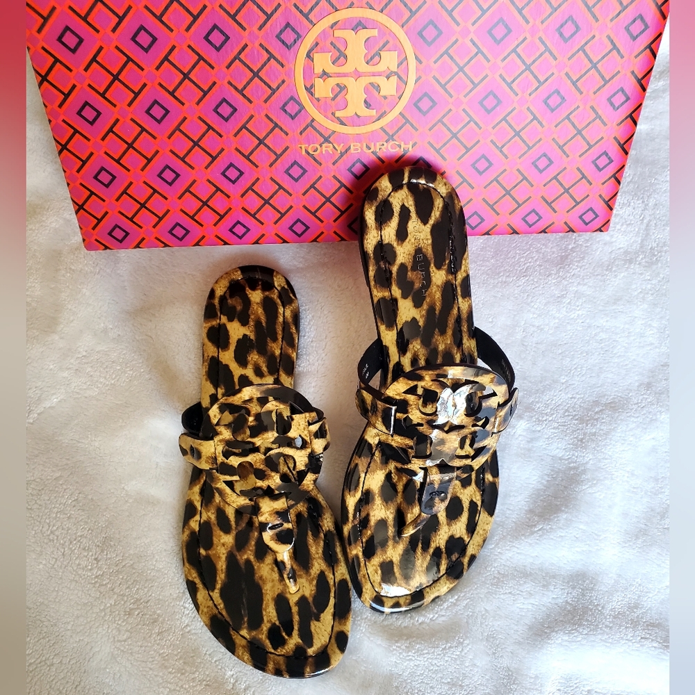 NWT Tory Burch Leopard Print Women's Sandals